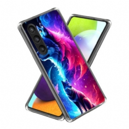Skal För Samsung Galaxy S25 Plus 5g Färgglad Varg