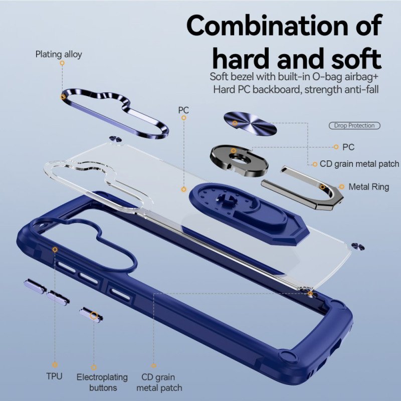 Skal För Samsung Galaxy S25 Plus 5g Hybridringfäste