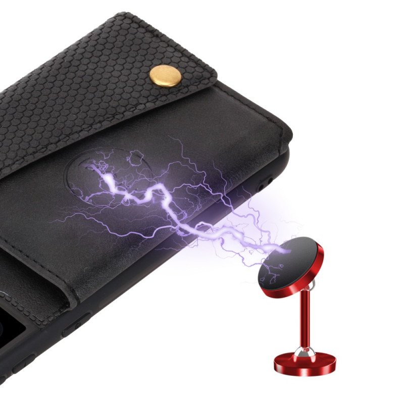 Skal För Samsung Galaxy S25 Plus 5g Korthållare I Konstläder