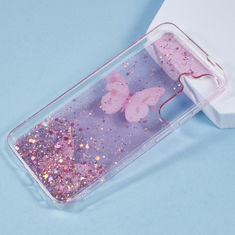 Skal För Samsung Galaxy S25 Plus 5g Paljetter Och Fjärilar