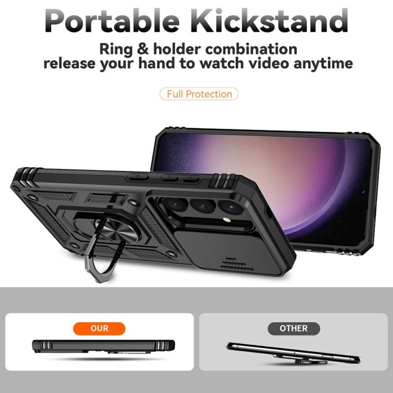 Skal Samsung Galaxy S25 Plus 5g Klassisk Ringhållare Och Linsskydd