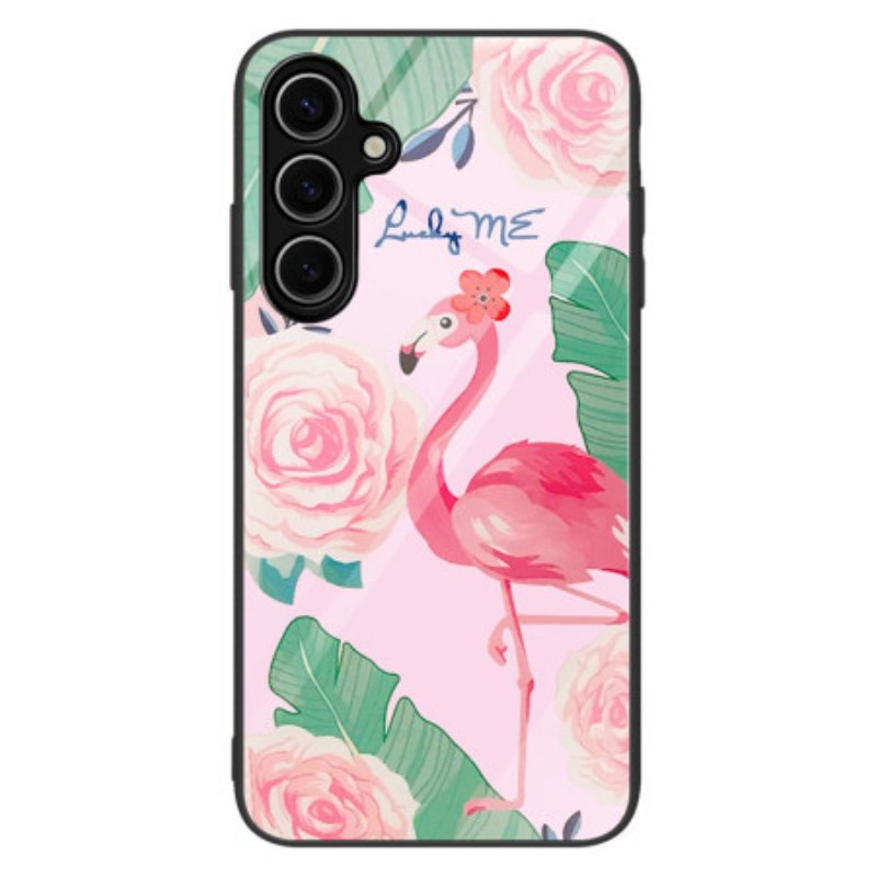 Skal Samsung Galaxy S25 Plus 5g Telefonfodral Flamingo I Härdat Glas