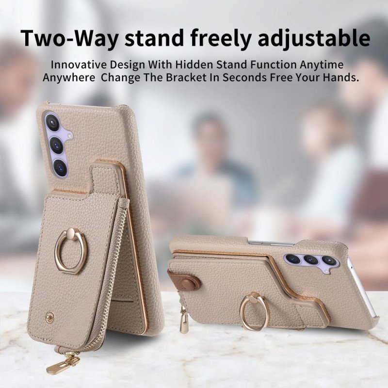 Skal Samsung Galaxy S25 Plus 5g Telefonfodral Plånbok Med Magnetiskt Stativ