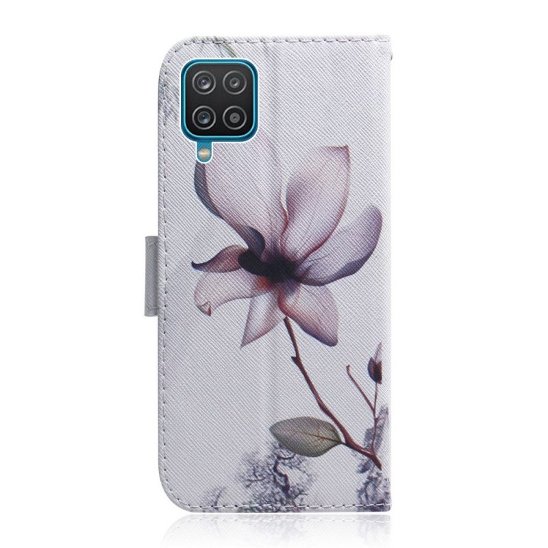 Fodral Samsung Galaxy M32 Blomma Dusty Pink