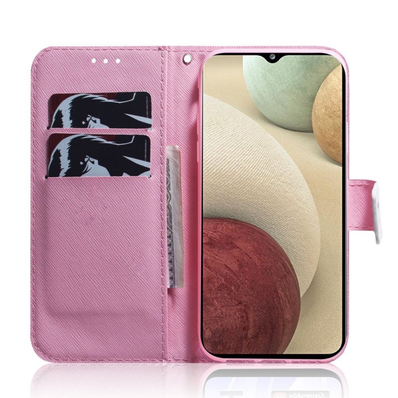 Fodral Samsung Galaxy M32 Blomma Dusty Pink