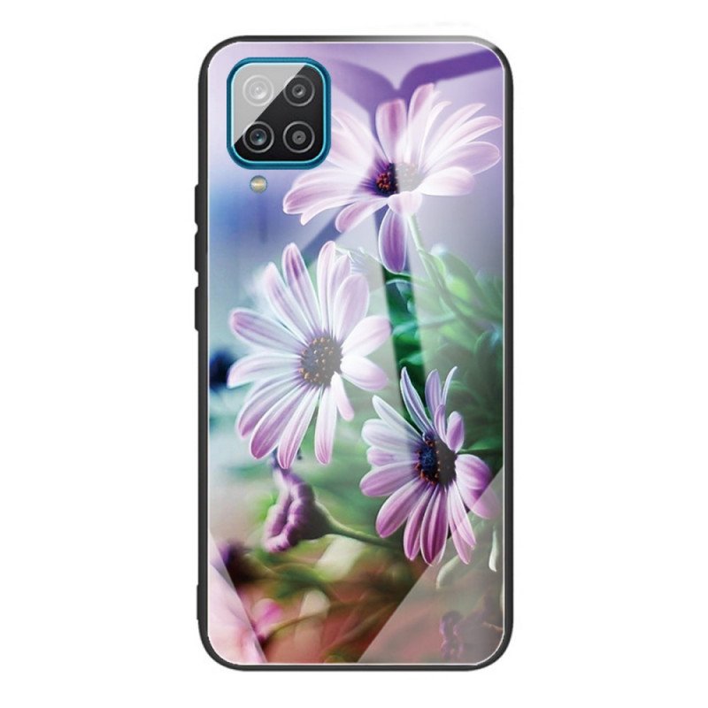 Skal Samsung Galaxy M32 Härdat Glas Blommor