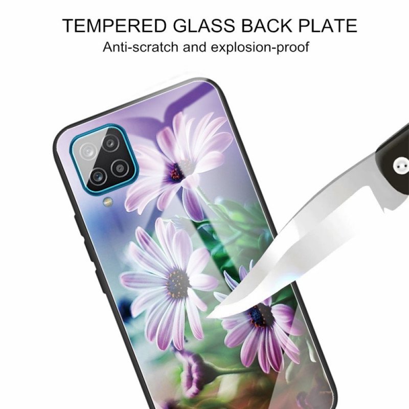Skal Samsung Galaxy M32 Härdat Glas Blommor