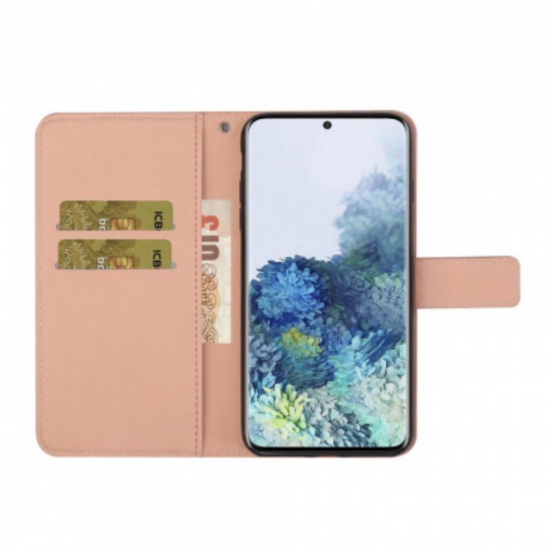 Folio-fodral Samsung Galaxy S21 Plus 5G Gobeläng Mönster