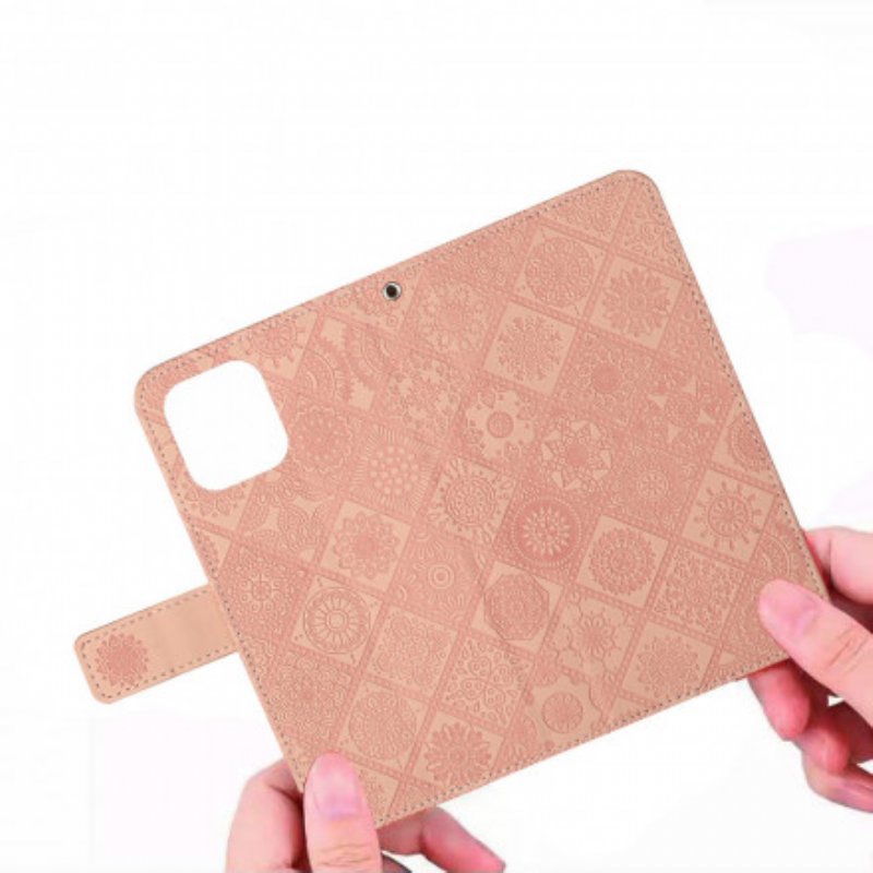 Folio-fodral Samsung Galaxy S21 Plus 5G Gobeläng Mönster