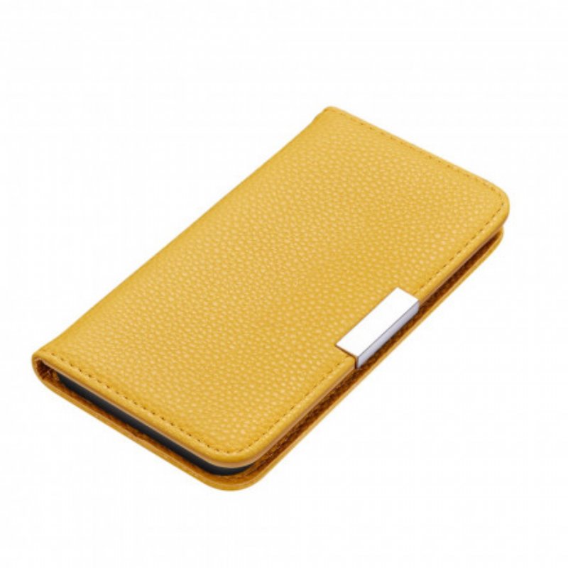 Folio-fodral Samsung Galaxy S21 Plus 5G Läderfodral Litchi Ultra Chic I Konstläder