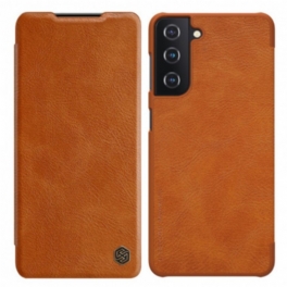 Folio-fodral Samsung Galaxy S21 Plus 5G Läderfodral Nillkin Qin-serien