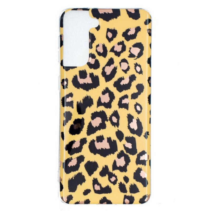 Skal Samsung Galaxy S21 Plus 5G Leopard Stil Marmor