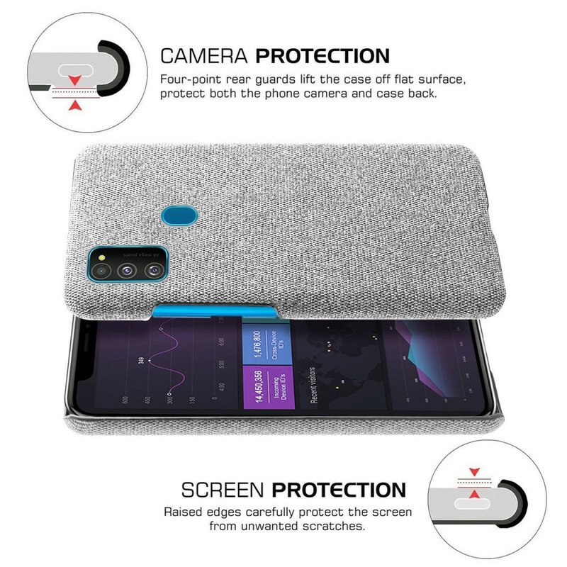 Skal Samsung Galaxy M21 Textur Tyg Ksq