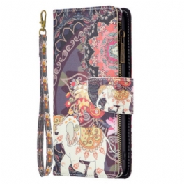 Fodral iPhone 16 Pro Tribal Elephant Wallet