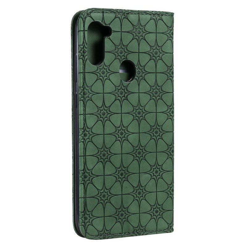 Folio-fodral Samsung Galaxy M11 Läderfodral Barockblommor