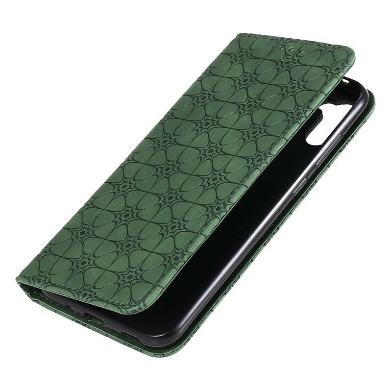 Folio-fodral Samsung Galaxy M11 Läderfodral Barockblommor