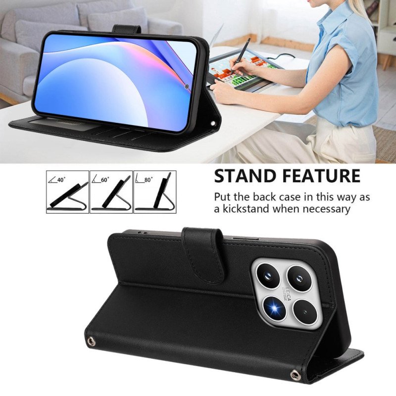 Fodral För Xiaomi 17 Rfid-skyddande Lädereffekt