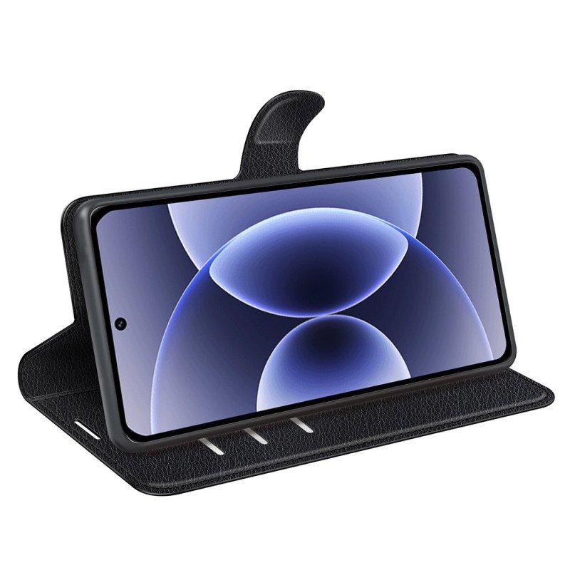 Fodral Xiaomi 17 Klassiskt Litchi-imitationsläder