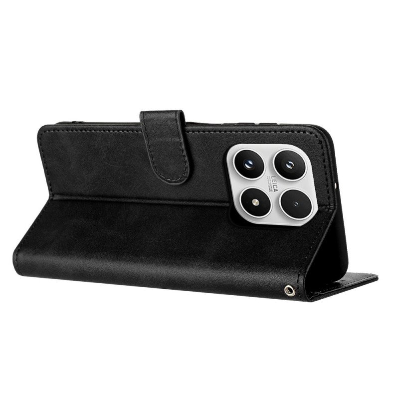 Läderfodral Xiaomi 17 Telefonfodral Lädereffekt Med Snodd