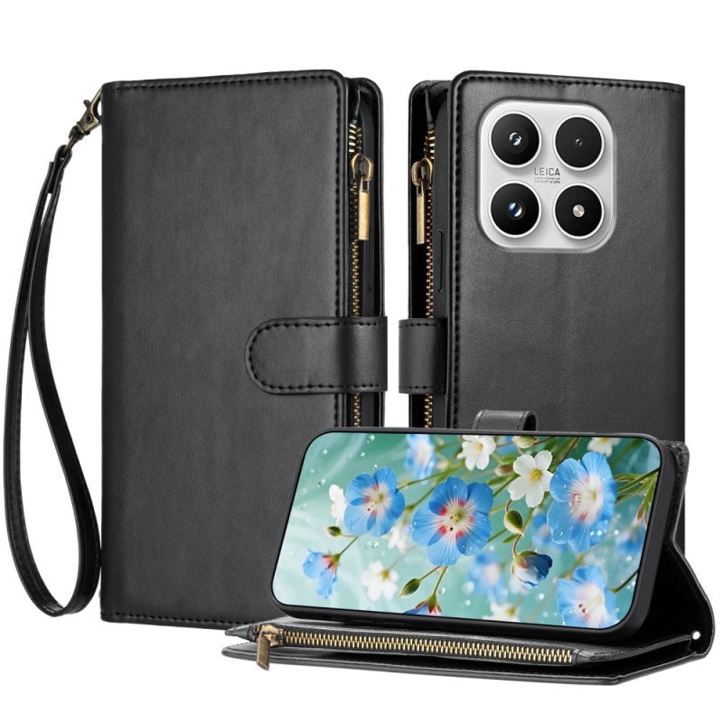 Läderfodral Xiaomi 17 Telefonfodral Plånbok Med Rem