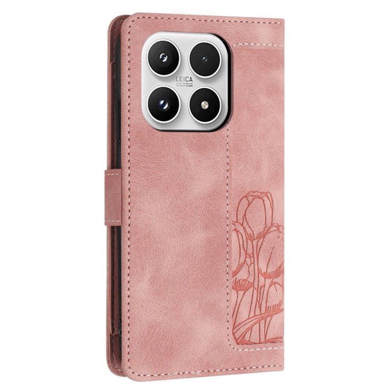 Läderskal Fodral Xiaomi 17 Plånbok Med 5 Kortplatser