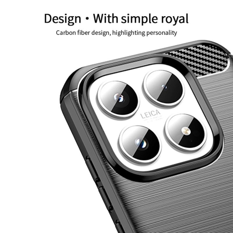 Skal För Xiaomi 17 Borstad Kolfiber