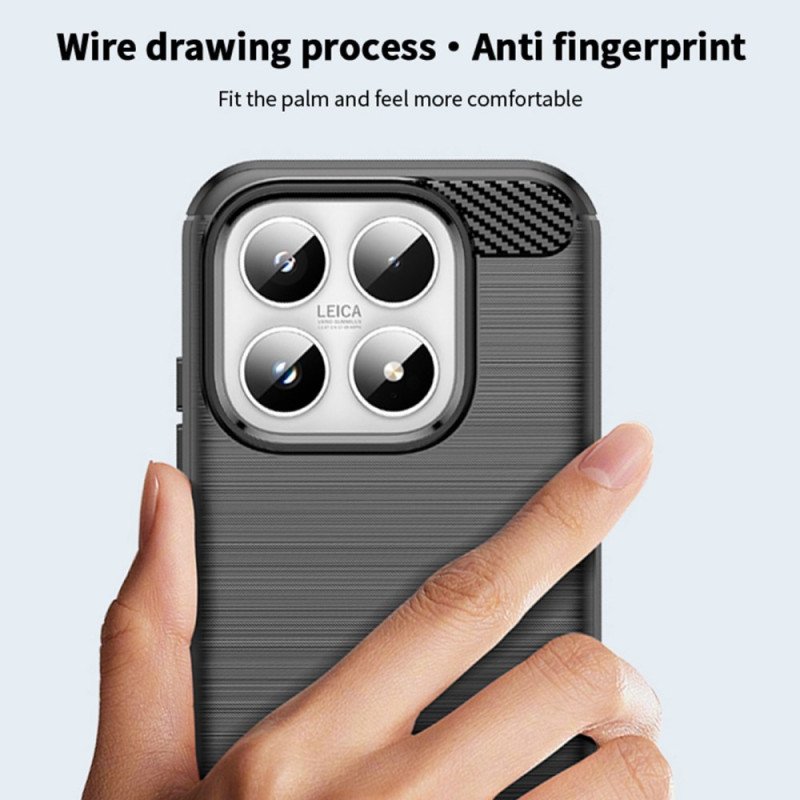 Skal För Xiaomi 17 Borstad Kolfiber