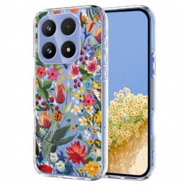 Skal För Xiaomi 17 Fjärilar Och Blommor