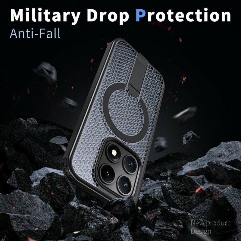 Skal Xiaomi 17 Magnetisk Rutmönster Med Stöd