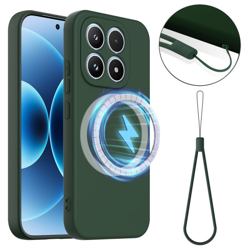 Skal Xiaomi 17 Telefonfodral Flytande Silikonmagnet