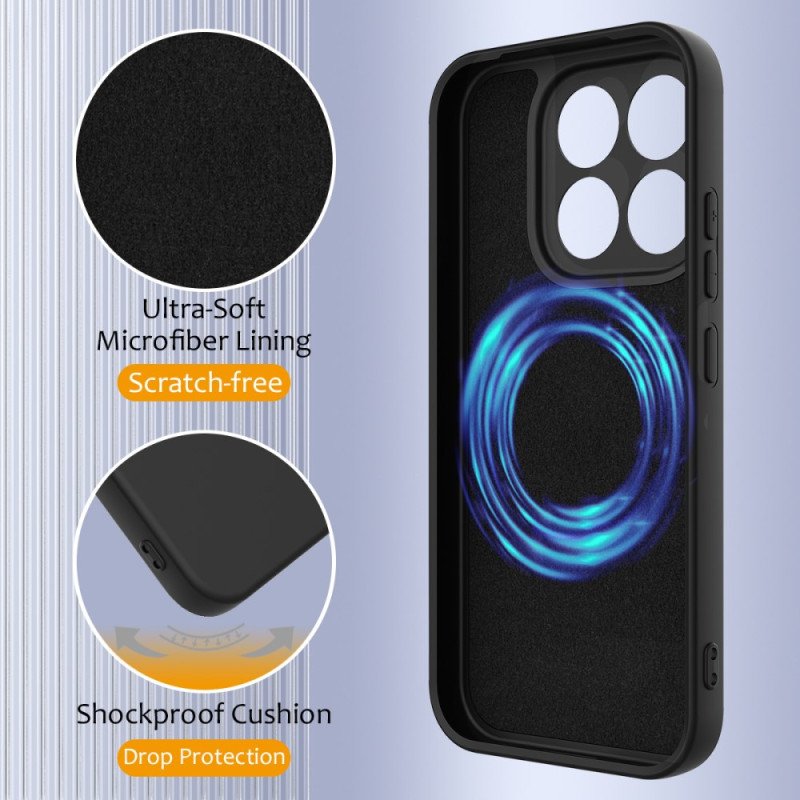 Skal Xiaomi 17 Telefonfodral Flytande Silikonmagnet