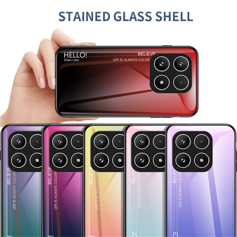 Skal Xiaomi 17 Telefonfodral Härdat Glas Hello
