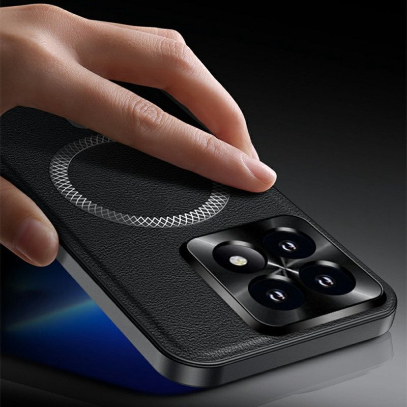 Skal Xiaomi 17 Telefonfodral Magsafe Lädereffekt