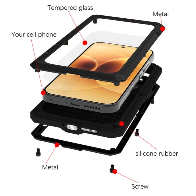 Skal Xiaomi 17 Telefonfodral Skärmskydd I Härdat Glas Love Mei