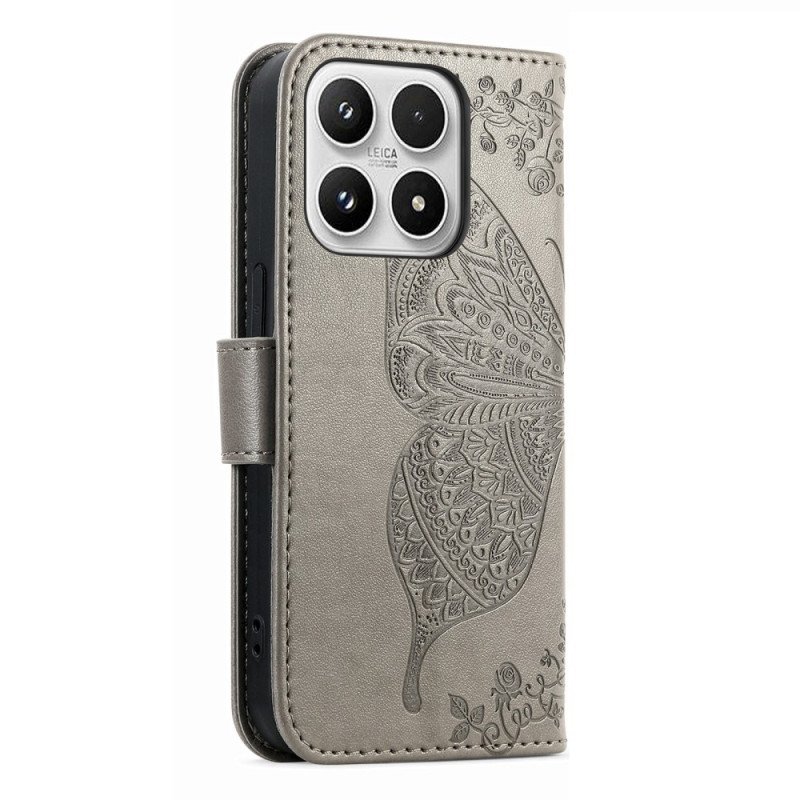 Skyddsfodral Xiaomi 17 3d-fjäril Och Strass