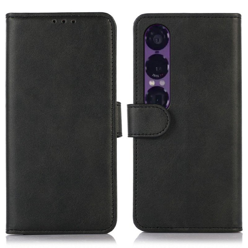 Fodral För Sony Xperia 1 Vii Läderstruktur