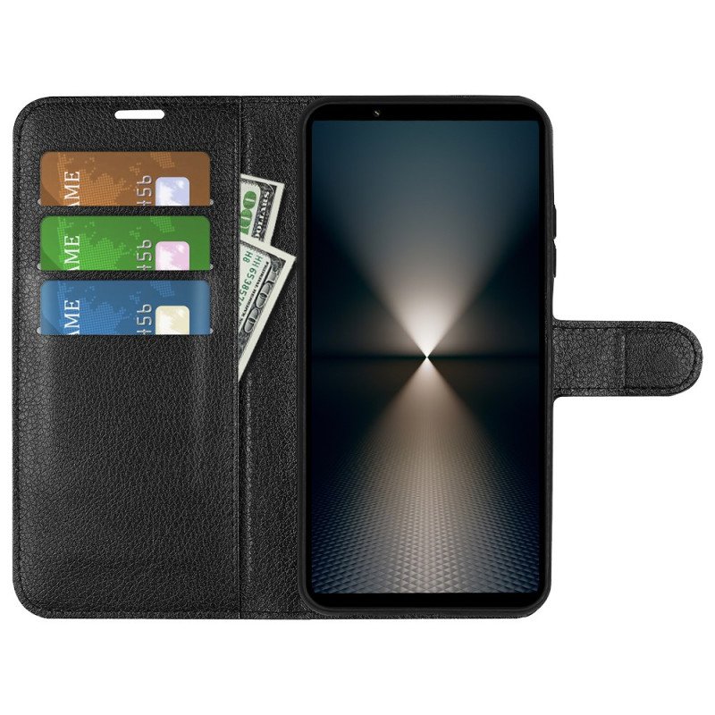 Fodral Sony Xperia 1 Vii Klassisk Konstläder