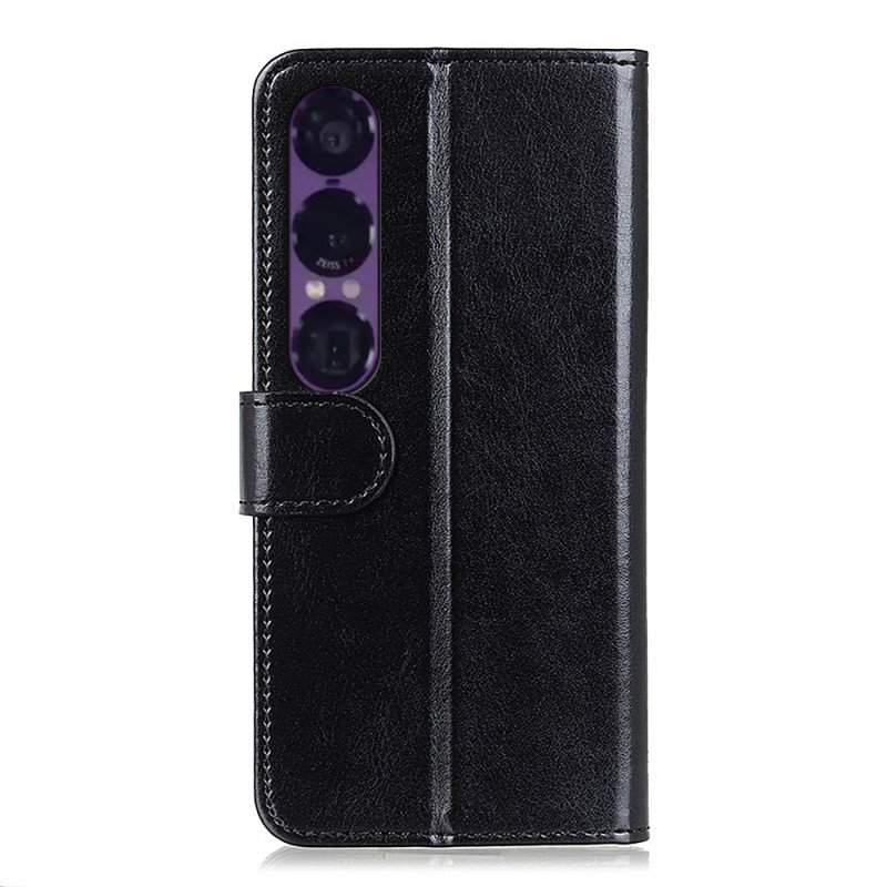 Fodral Sony Xperia 1 Vii Lackkonstläder