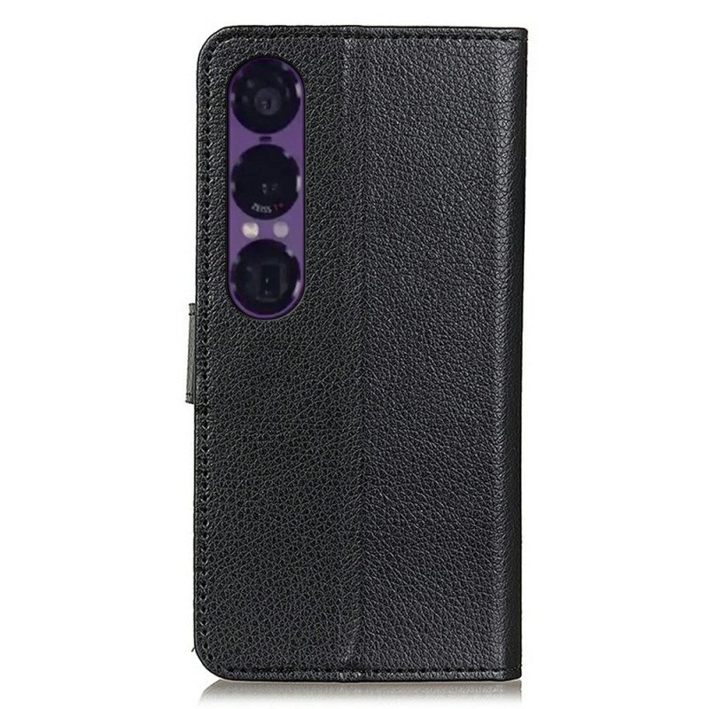 Fodral Sony Xperia 1 Vii Traditionellt Konstläder