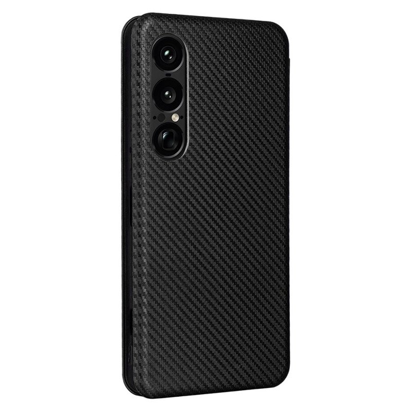 Folio-fodral För Sony Xperia 1 Vii Kolfiber