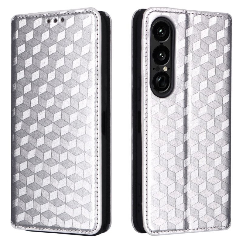 Folio-fodral Sony Xperia 1 Vii Telefonfodral 3d-diamanter