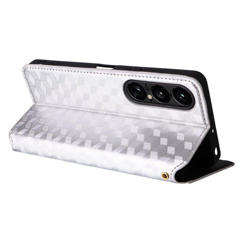 Folio-fodral Sony Xperia 1 Vii Telefonfodral 3d-diamanter