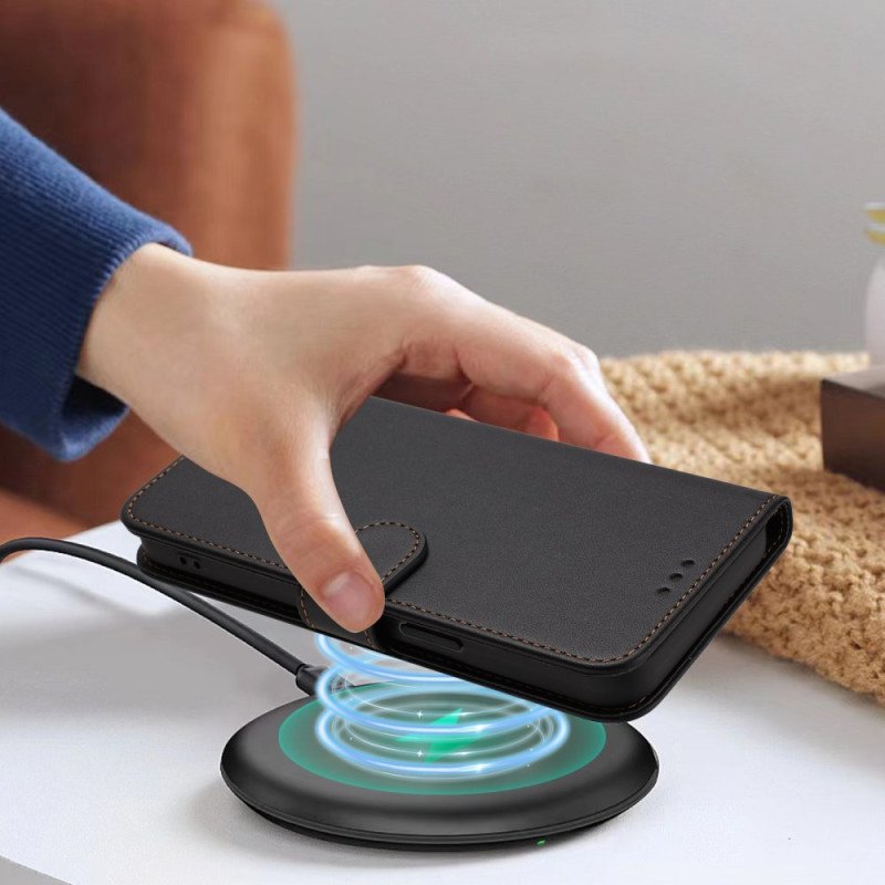 Läderfodral Sony Xperia 1 Vii Telefonfodral Lädereffekt Med Snodd