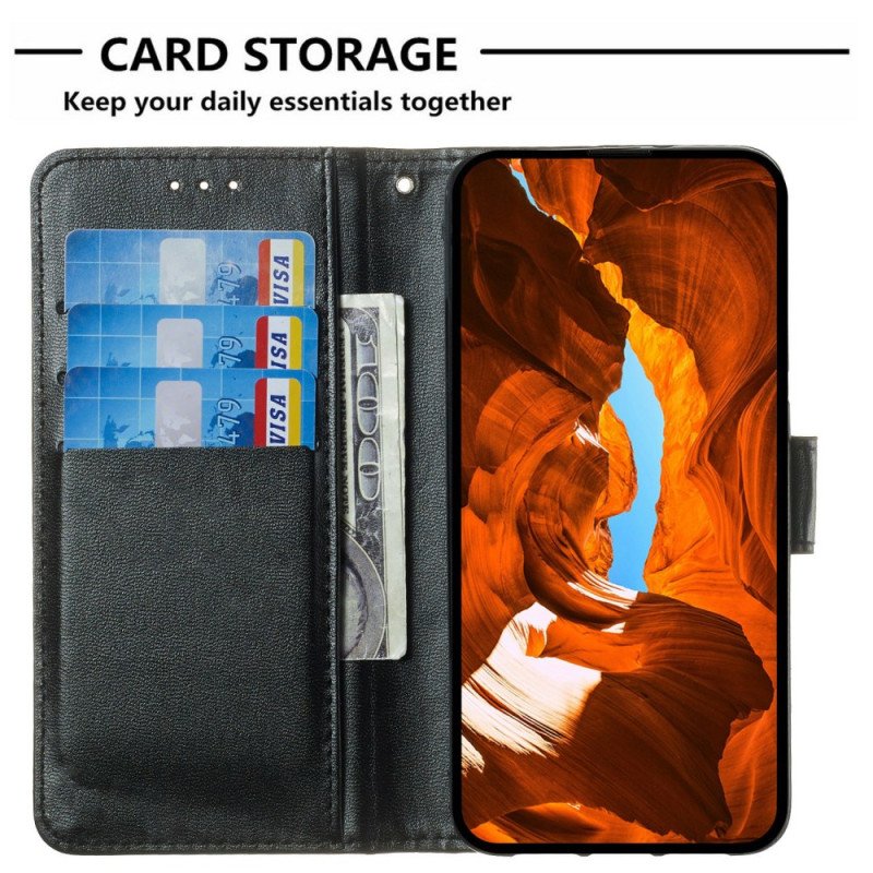 Läderfodral Sony Xperia 1 Vii Telefonfodral Monokrom