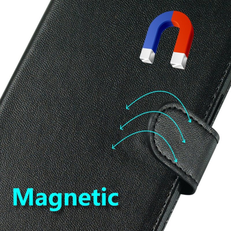 Läderfodral Sony Xperia 1 Vii Telefonfodral Monokrom