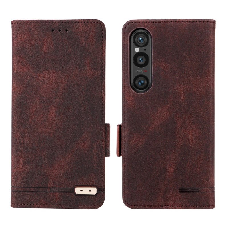 Läderfodral Sony Xperia 1 Vii Telefonfodral Retro