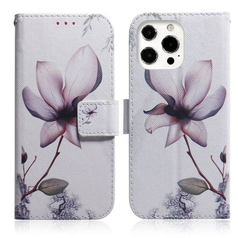 Fodral iPhone 13 Pro Blomma Dusty Pink