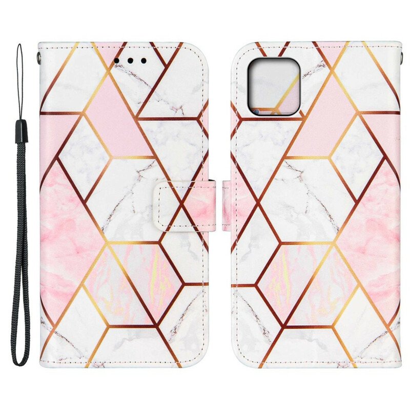 Fodral iPhone 13 Pro Geometrisk Marmor