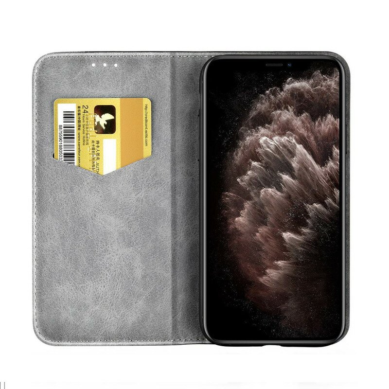 Folio-fodral iPhone 13 Pro Läderfodral Tvåfärgad Lädereffekt