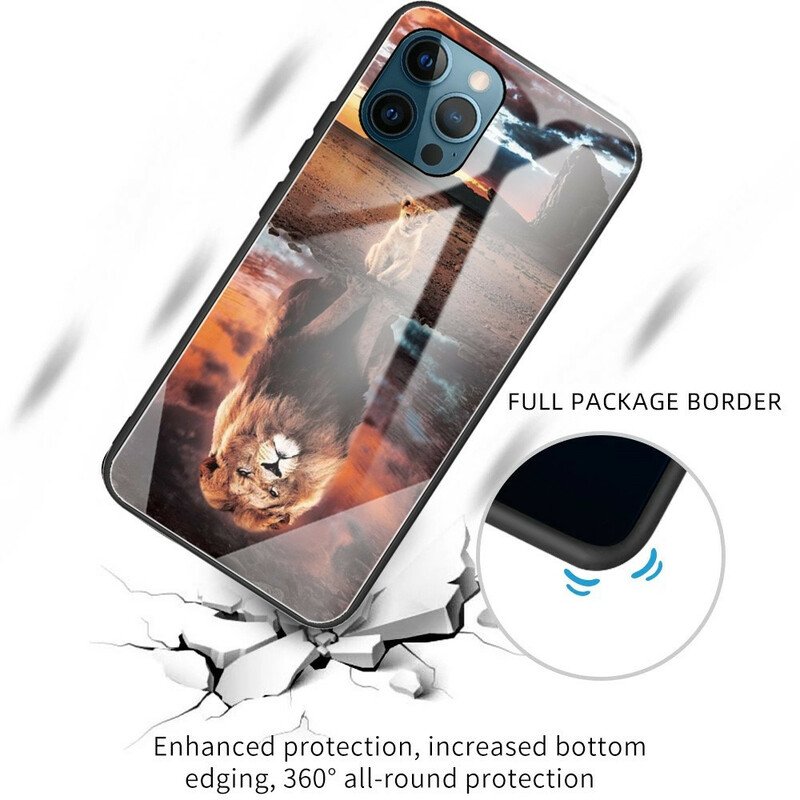 Mobilskal iPhone 13 Pro Lejonungens Dröm Härdat Glas